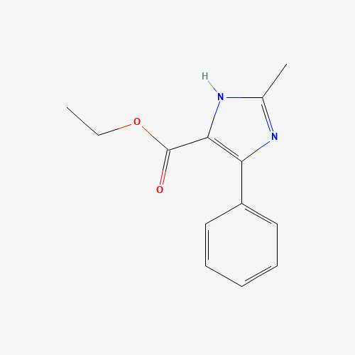 ethyl 2-methyl-4-phenyl-1H-imidazole-5-carboxylate (CAS: 807624-22-2) - Chemical Structure and Molecular Formula 