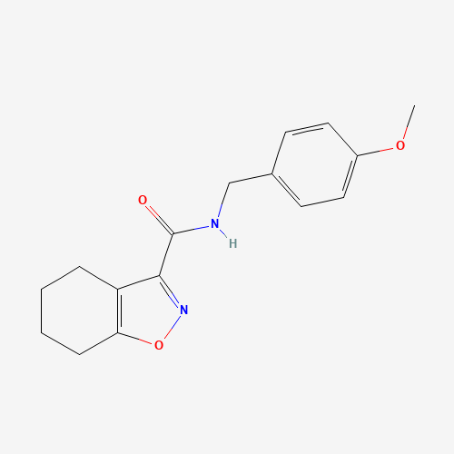 N-[(4-methoxyphenyl)methyl]-4,5,6,7-tetrahydro-1,2-benzoxazole-3-carboxamide (CAS: 909862-50-6) - Related Chemical Product