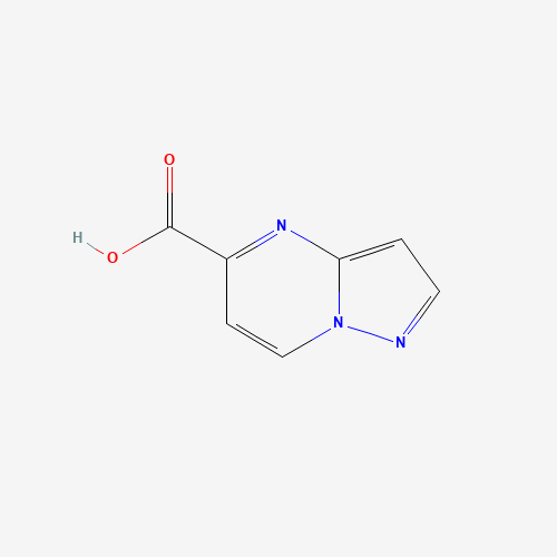 pyrazolo[1,5-a]pyrimidine-5-carboxylic acid (CAS: 1086375-50-9) - Chemical Structure and Molecular Formula 