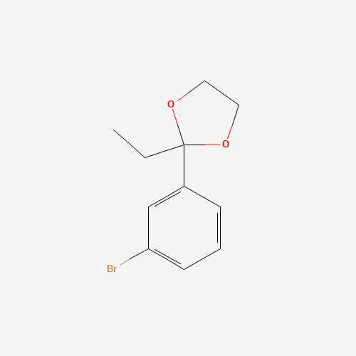 2-(3-bromophenyl)-2-ethyl-1,3-dioxolane (CAS: 73275-86-2) - Related Chemical Product