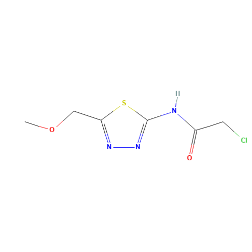 2-chloro-N-[5-(methoxymethyl)-1,3,4-thiadiazol-2-yl]acetamide (CAS: 876710-55-3) - Related Chemical Product