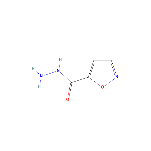 1,2-oxazole-5-carbohydrazide (CAS: 855746-95-1) - Chemical Structure and Molecular Formula 