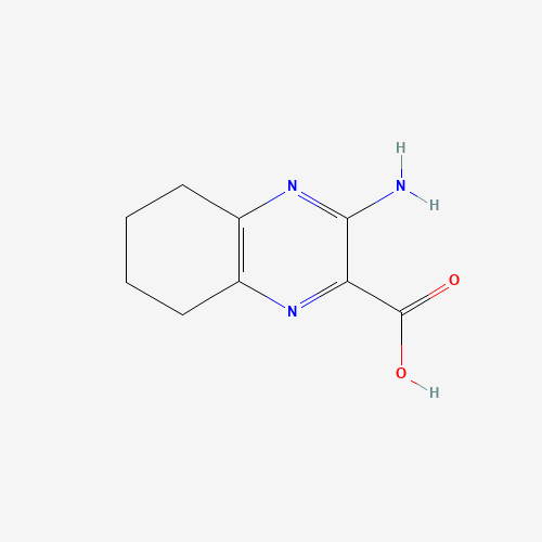 3-amino-5,6,7,8-tetrahydroquinoxaline-2-carboxylic acid (CAS: 16014-67-8) - Chemical Structure and Molecular Formula 