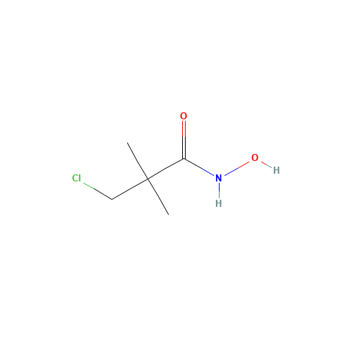 3-chloro-N-hydroxy-2,2-dimethylpropanamide (CAS: 81778-06-5) - Chemical Structure and Molecular Formula 