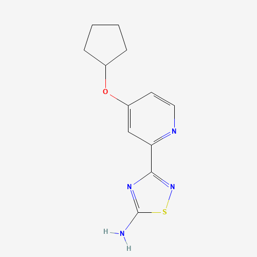 3-(4-cyclopentyloxypyridin-2-yl)-1,2,4-thiadiazol-5-amine (CAS: 1179362-24-3) - Related Chemical Product