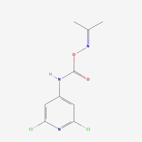 (propan-2-ylideneamino) N-(2,6-dichloropyridin-4-yl)carbamate (CAS: 286436-01-9) - Chemical Structure and Molecular Formula 