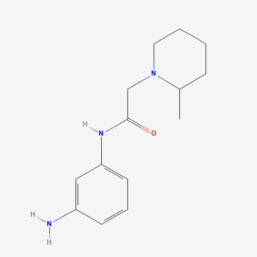 N-(3-aminophenyl)-2-(2-methylpiperidin-1-yl)acetamide (CAS: 937623-56-8) - Chemical Structure and Molecular Formula 