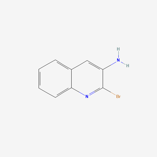 2-bromoquinolin-3-amine (CAS: 17127-83-2) - Chemical Structure and Molecular Formula 