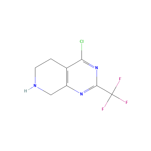 4-chloro-2-(trifluoromethyl)-5,6,7,8-tetrahydropyrido[3,4-d]pyrimidine (CAS: 763925-38-8) - Related Chemical Product