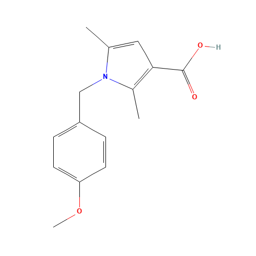 1-[(4-methoxyphenyl)methyl]-2,5-dimethylpyrrole-3-carboxylic acid (CAS: 1019118-04-7) - Related Chemical Product