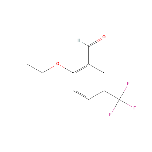 2-ethoxy-5-(trifluoromethyl)benzaldehyde (CAS: 472809-59-9) - Chemical Structure and Molecular Formula 