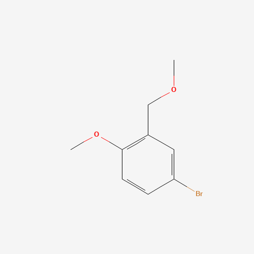 4-bromo-1-methoxy-2-(methoxymethyl)benzene (CAS: 338454-43-6) - Chemical Structure and Molecular Formula 