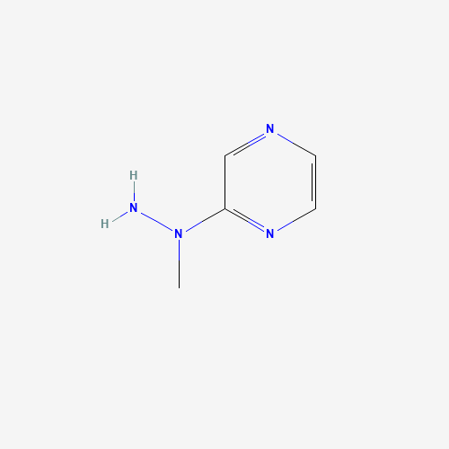 1-methyl-1-pyrazin-2-ylhydrazine (CAS: 76319-95-4) - Chemical Structure and Molecular Formula 
