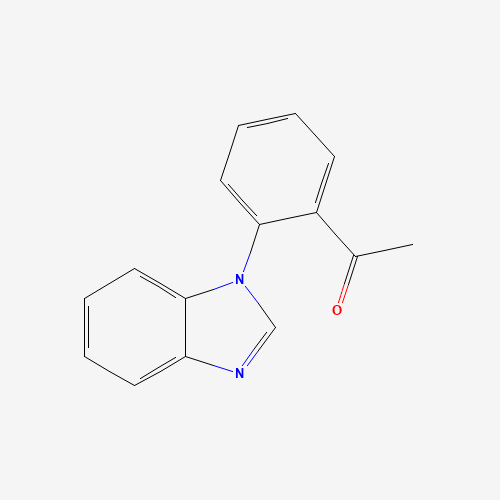 1-[2-(benzimidazol-1-yl)phenyl]ethanone (CAS: 25700-08-7) - Chemical Structure and Molecular Formula 