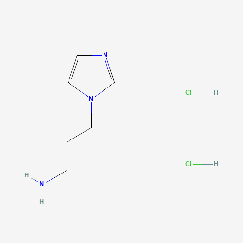 3-imidazol-1-ylpropan-1-amine;dihydrochloride (CAS: 17583-33-4) - Chemical Structure and Molecular Formula 