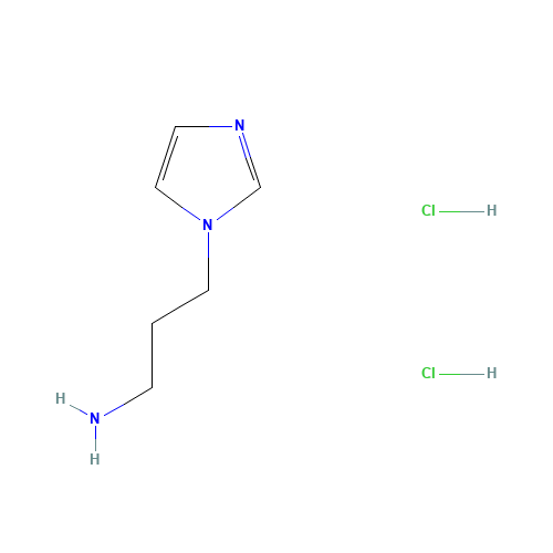 3-imidazol-1-ylpropan-1-amine;dihydrochloride (CAS: 17583-33-4) - Chemical Structure and Molecular Formula 