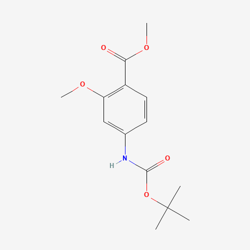 methyl 2-methoxy-4-[(2-methylpropan-2-yl)oxycarbonylamino]benzoate (CAS: 883555-08-6) - Related Chemical Product