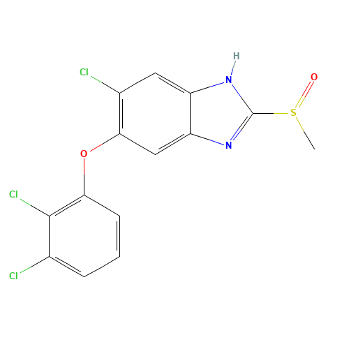 6-chloro-5-(2,3-dichlorophenoxy)-2-methylsulfinyl-1H-benzimidazole (CAS: 100648-13-3) - Related Chemical Product