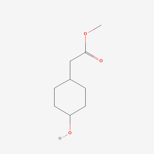 methyl 2-(4-hydroxycyclohexyl)acetate (CAS: 99183-13-8) - Chemical Structure and Molecular Formula 