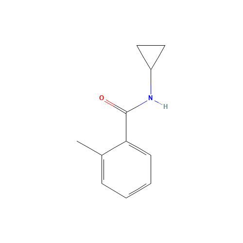 N-cyclopropyl-2-methylbenzamide (CAS: 574718-63-1) - Chemical Structure and Molecular Formula 