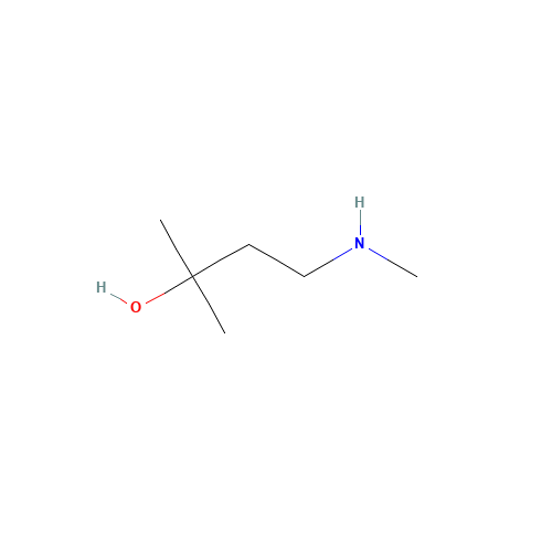2-methyl-4-(methylamino)butan-2-ol (CAS: 866223-53-2) - Chemical Structure and Molecular Formula 