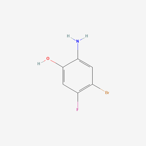 2-amino-4-bromo-5-fluorophenol (CAS: 1016234-89-1) - Chemical Structure and Molecular Formula 