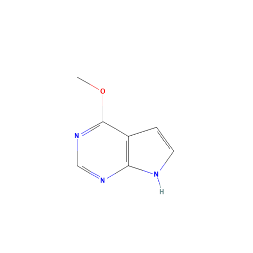 4-methoxy-7H-pyrrolo[2,3-d]pyrimidine (CAS: 4786-76-9) - Chemical Structure and Molecular Formula 