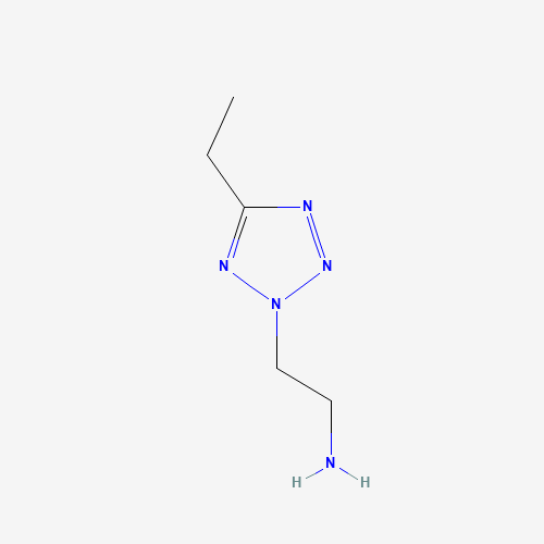 2-(5-ethyltetrazol-2-yl)ethanamine (CAS: 1056623-40-5) - Chemical Structure and Molecular Formula 