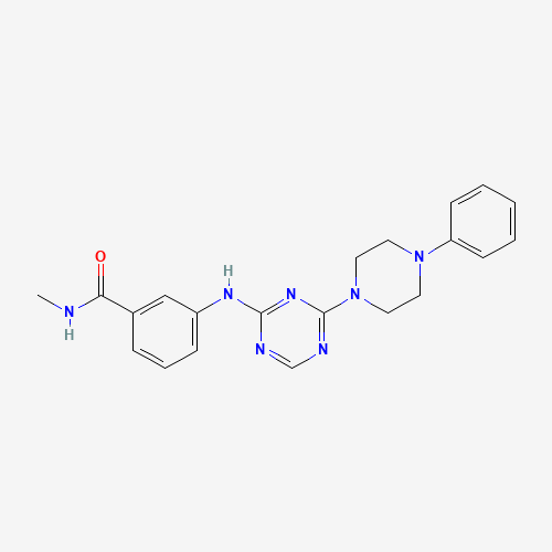 N-methyl-3-[[4-(4-phenylpiperazin-1-yl)-1,3,5-triazin-2-yl]amino]benzamide (CAS: 1332297-96-7) - Related Chemical Product