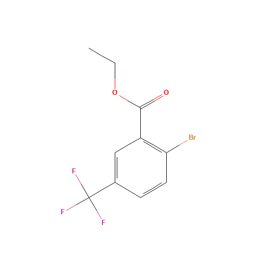 ethyl 2-bromo-5-(trifluoromethyl)benzoate (CAS: 1214336-55-6) - Chemical Structure and Molecular Formula 