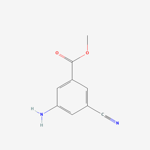 methyl 3-amino-5-cyanobenzoate (CAS: 199536-01-1) - Chemical Structure and Molecular Formula 