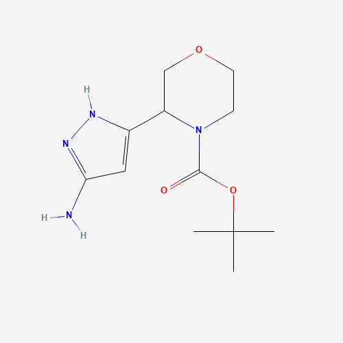tert-butyl 3-(3-amino-1H-pyrazol-5-yl)morpholine-4-carboxylate (CAS: 1401222-73-8) - Related Chemical Product
