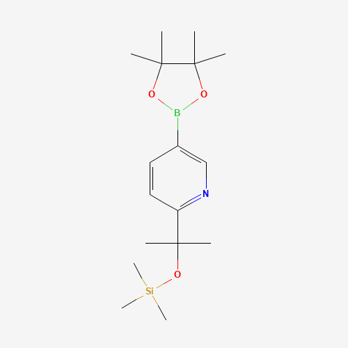 trimethyl-[2-[5-(4,4,5,5-tetramethyl-1,3,2-dioxaborolan-2-yl)pyridin-2-yl]propan-2-yloxy]silane (CAS: 1228014-10-5) - Related Chemical Product