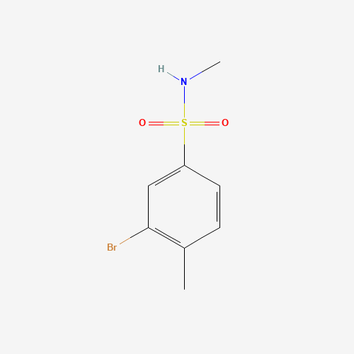 3-bromo-N,4-dimethylbenzenesulfonamide (CAS: 941294-51-5) - Chemical Structure and Molecular Formula 