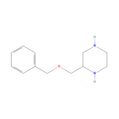 2-(phenylmethoxymethyl)piperazine (CAS: 92018-20-7) - Chemical Structure and Molecular Formula 