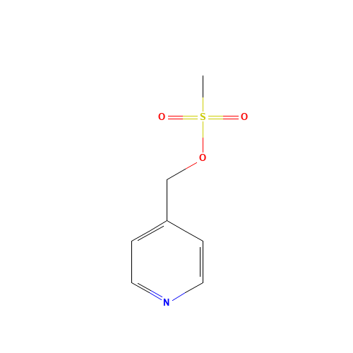 pyridin-4-ylmethyl methanesulfonate (CAS: 113641-16-0) - Chemical Structure and Molecular Formula 