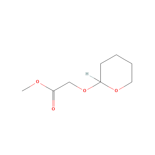 methyl 2-(oxan-2-yloxy)acetate (CAS: 135643-82-2) - Chemical Structure and Molecular Formula 