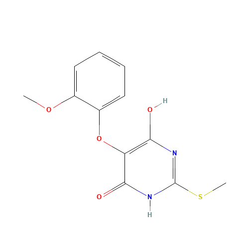 4-hydroxy-5-(2-methoxyphenoxy)-2-methylsulfanyl-1H-pyrimidin-6-one (CAS: 184779-24-6) - Related Chemical Product