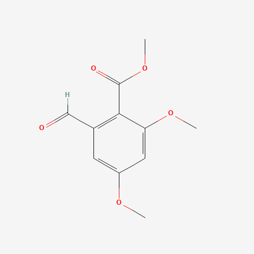methyl 2-formyl-4,6-dimethoxybenzoate (CAS: 17846-90-1) - Chemical Structure and Molecular Formula 