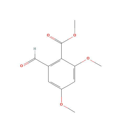 methyl 2-formyl-4,6-dimethoxybenzoate (CAS: 17846-90-1) - Chemical Structure and Molecular Formula 