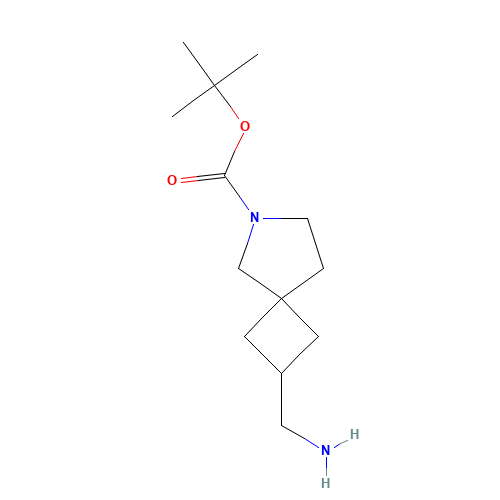 tert-butyl 2-(aminomethyl)-6-azaspiro[3.4]octane-6-carboxylate (CAS: 1239320-01-4) - Chemical Structure and Molecular Formula 