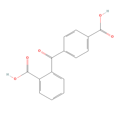 2-(4-carboxybenzoyl)benzoic acid (CAS: 85-58-5) - Chemical Structure and Molecular Formula 