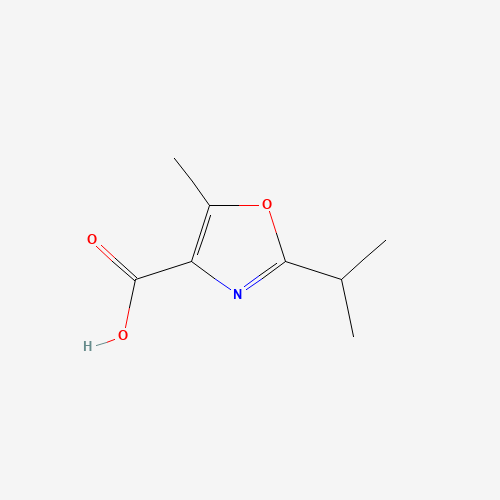 5-methyl-2-propan-2-yl-1,3-oxazole-4-carboxylic acid (CAS: 1187173-72-3) - Chemical Structure and Molecular Formula 