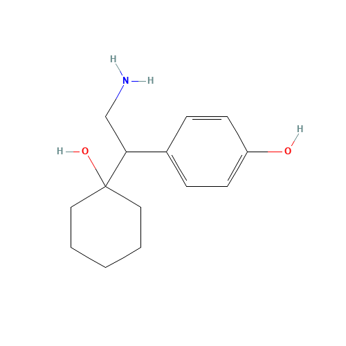 4-[2-amino-1-(1-hydroxycyclohexyl)ethyl]phenol (CAS: 149289-29-2) - Chemical Structure and Molecular Formula 