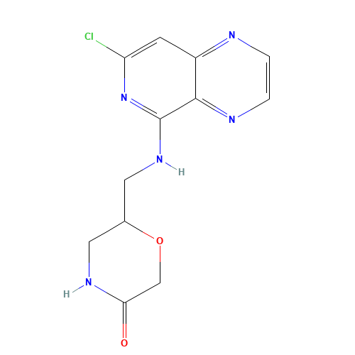 6-[[(7-chloropyrido[3,4-b]pyrazin-5-yl)amino]methyl]morpholin-3-one (CAS: 1415794-32-9) - Related Chemical Product