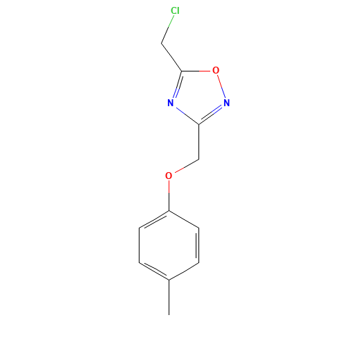 5-(chloromethyl)-3-[(4-methylphenoxy)methyl]-1,2,4-oxadiazole (CAS: 850375-37-0) - Related Chemical Product