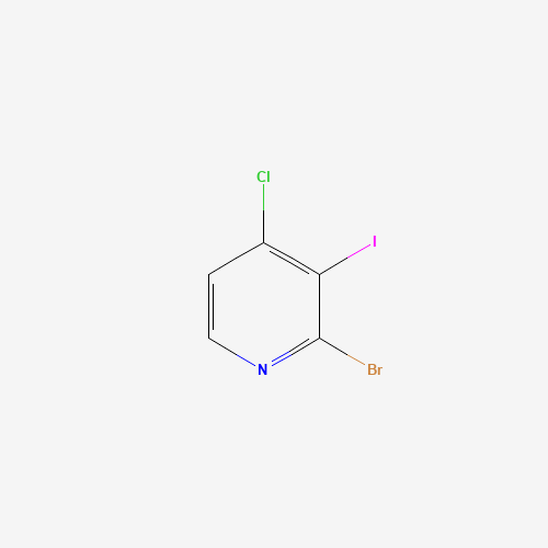 2-bromo-4-chloro-3-iodopyridine (CAS: 1070870-41-5) - Chemical Structure and Molecular Formula 