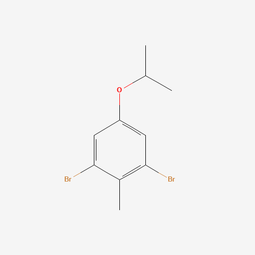1,3-dibromo-2-methyl-5-propan-2-yloxybenzene (CAS: 1616288-46-0) - Chemical Structure and Molecular Formula 