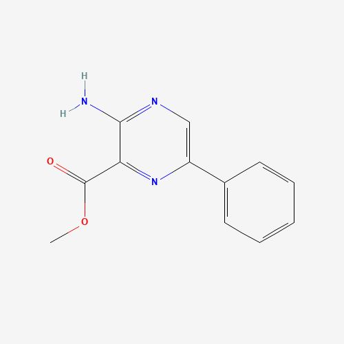 methyl 3-amino-6-phenylpyrazine-2-carboxylate (CAS: 1503-42-0) - Chemical Structure and Molecular Formula 