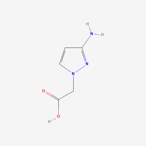 2-(3-aminopyrazol-1-yl)acetic acid (CAS: 1006319-29-4) - Chemical Structure and Molecular Formula 